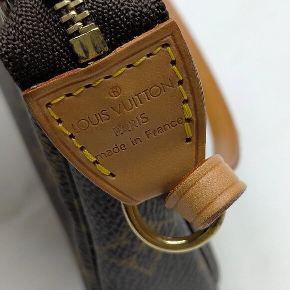 Authentic Louis Vuitton LV Pochette Accessoires Brown Monogram mn660-121325 - Picture 12 of 16